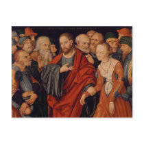 Christ and the Woman taken in Adultery Post Card