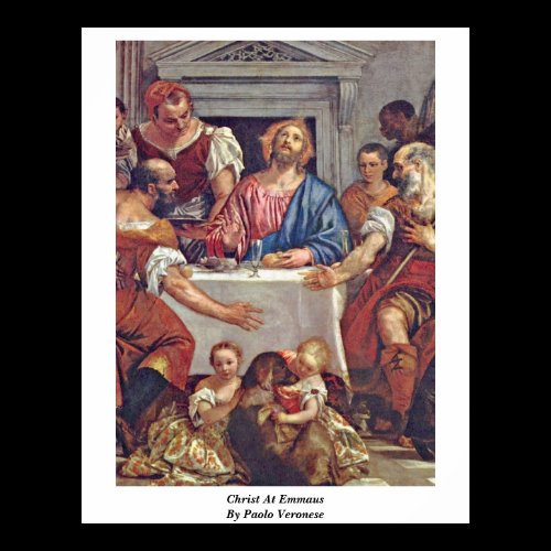 Christ At Emmaus By Paolo Veronese Poster