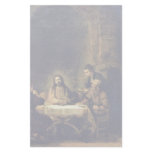 Christ At Emmaus By Rembrandt Harmensz. Van Rijn Customized Stationery