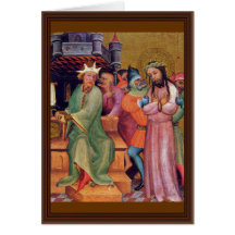 Christ Before Pilate By Meister Bertram Von Minden Cards