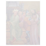 Christ Before Pilate By Meister Bertram Von Minden Custom Letterhead