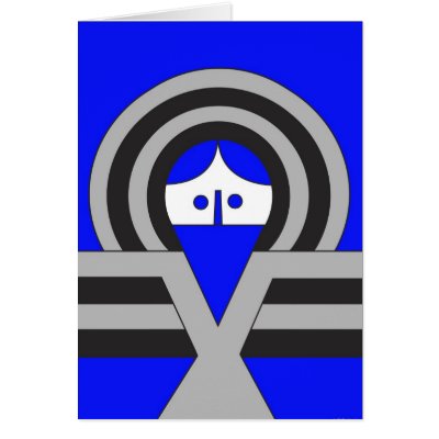Christ Blue Card by lonvig