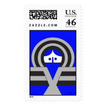 Christ - blue postage by lonvig Christ - blue postage