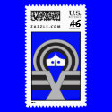 Christ - blue postage