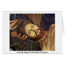 Christ By Master Of The Pieta Of Avignon Card