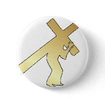 CHRIST CARRYING CROSS buttons by InspiredByHim CHRIST CARRYING CROSS buttons