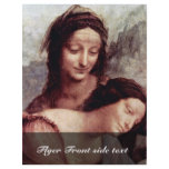 Christ Child With St. Anne Maria Lamb  By Leonardo flyers