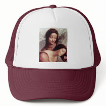 Christ Child With St. Anne Maria Lamb  By Leonardo Hat