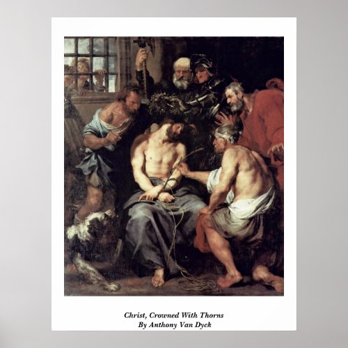 Christ, Crowned With Thorns By Anthony Van Dyck Posters