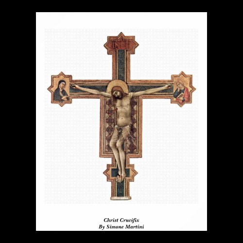 Christ Crucifix By Simone Martini Posters