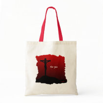 Christ died for you christian gift tote bag