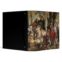 Christ Driving the Merchants from the Temple 3 Ring Binder