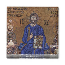 Christ Enthroned And Blessing From The Emperor Fridge Magnet