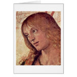 Christ Hands Over The Keys By Pietro Perugino Greeting Card