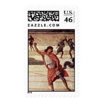 Christ Hands St. Peter The Keys To The Kingdom Of Postage Stamp