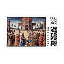 Christ Hands St. Peter The Keys To The Kingdom Stamp