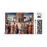 Christ Hands St. Peter The Keys To The Kingdom Stamp