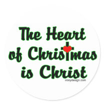 Christ in Christmas stickers