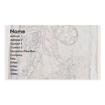 Christ In Limbo By Meister Des Cotton-Psalters (Be Business Card Templates