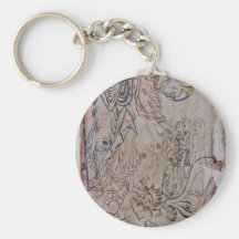 Christ In Limbo By Meister Des Cotton-Psalters (Be Key Chain