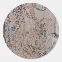 Christ In Limbo By Meister Des Cotton-Psalters (Be Sticker