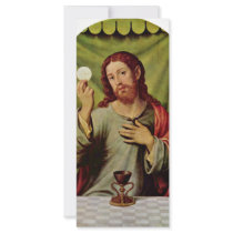 Christ In The Eucharist By Juanes Juan De (Best Qu Personalized Rack Card