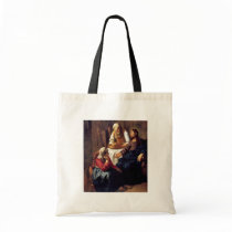 Christ In The House Of Martha And Mary,  By Vermee Canvas Bags