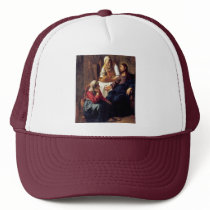 Christ In The House Of Martha And Mary,  By Vermee Mesh Hat