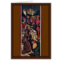 Christ In The House Of Simon By Holbein Sigmund Greeting Card