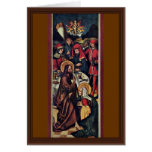 Christ In The House Of Simon By Holbein Sigmund Greeting Card