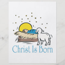 Christ Is Born Flyer Design