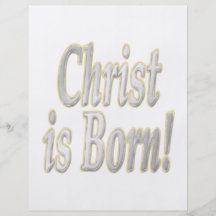 Christ Is Born Personalized Flyer