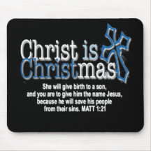 CHRIST IS CHRISTMAS MOUSEPADS