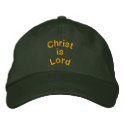Christ is Lord Embroidered Cap embroidered hats by Stitchbaby Christ is Lord Embroidered Cap embroidered hats