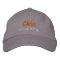 Christ, is my King embroideredhat