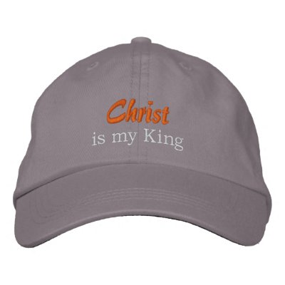 Christ, is my King Embroidered Baseball Cap by RevMark