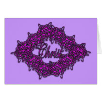 Christ is the Center - Fashion Pink Card