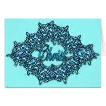 Christ is the Center - Ice Blue Card