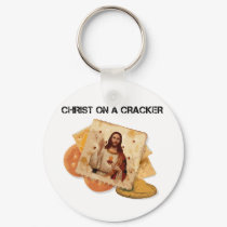 Christ on a cracker keychains