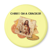 Christ on a cracker magnets
