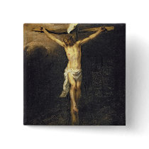 Christ on the Cross, 1672 Button