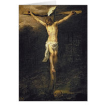 Christ on the Cross, 1672 Greeting Cards
