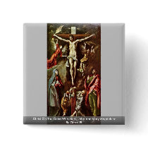 Christ On The Cross Pinback Button