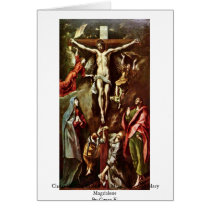 Christ On The Cross Greeting Cards