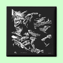 Christ on the Mount of Olives Vintage Art Magnet magnets