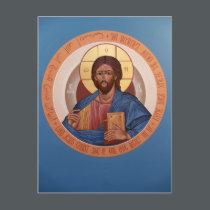 Christ Pantocrator Prayer Card postcards