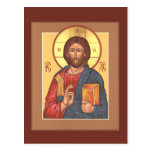 Christ Pantocrator Prayer Card Postcard