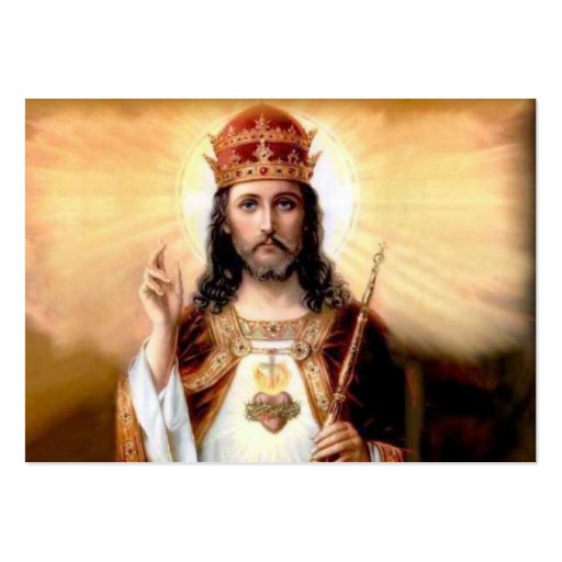 Christ the King Prayer Card Business Card (front side)