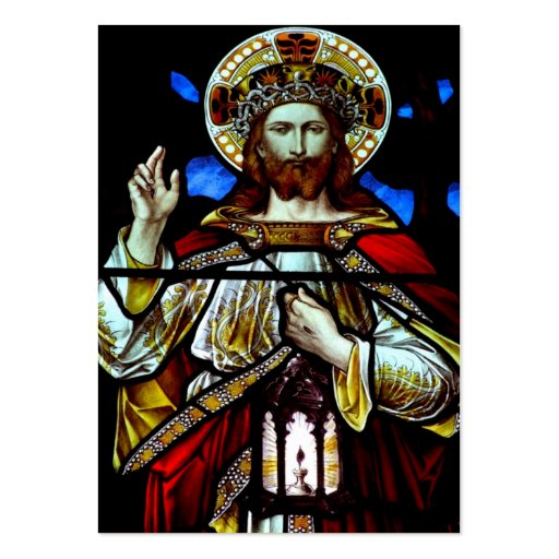 Christ the King Prayer Card Business Card (front side)