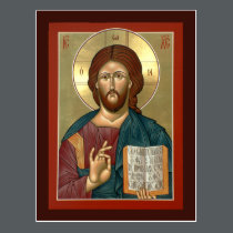 Christ the Light-giver Prayer Card postcards